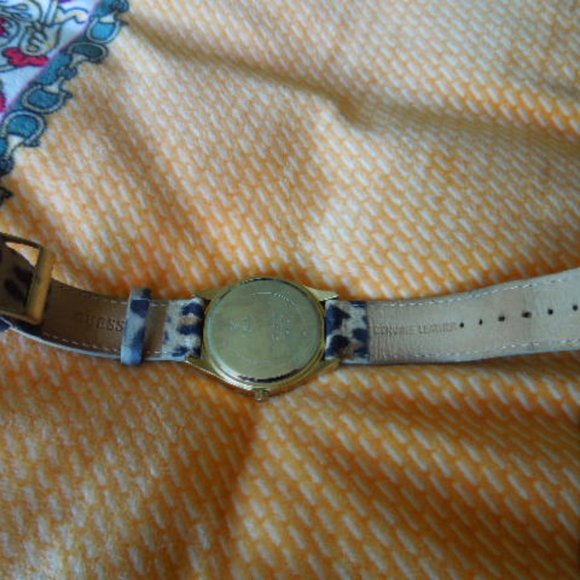 Guess Goldtone and Swarovsky Leopard Print Watch - Picture 4 of 5